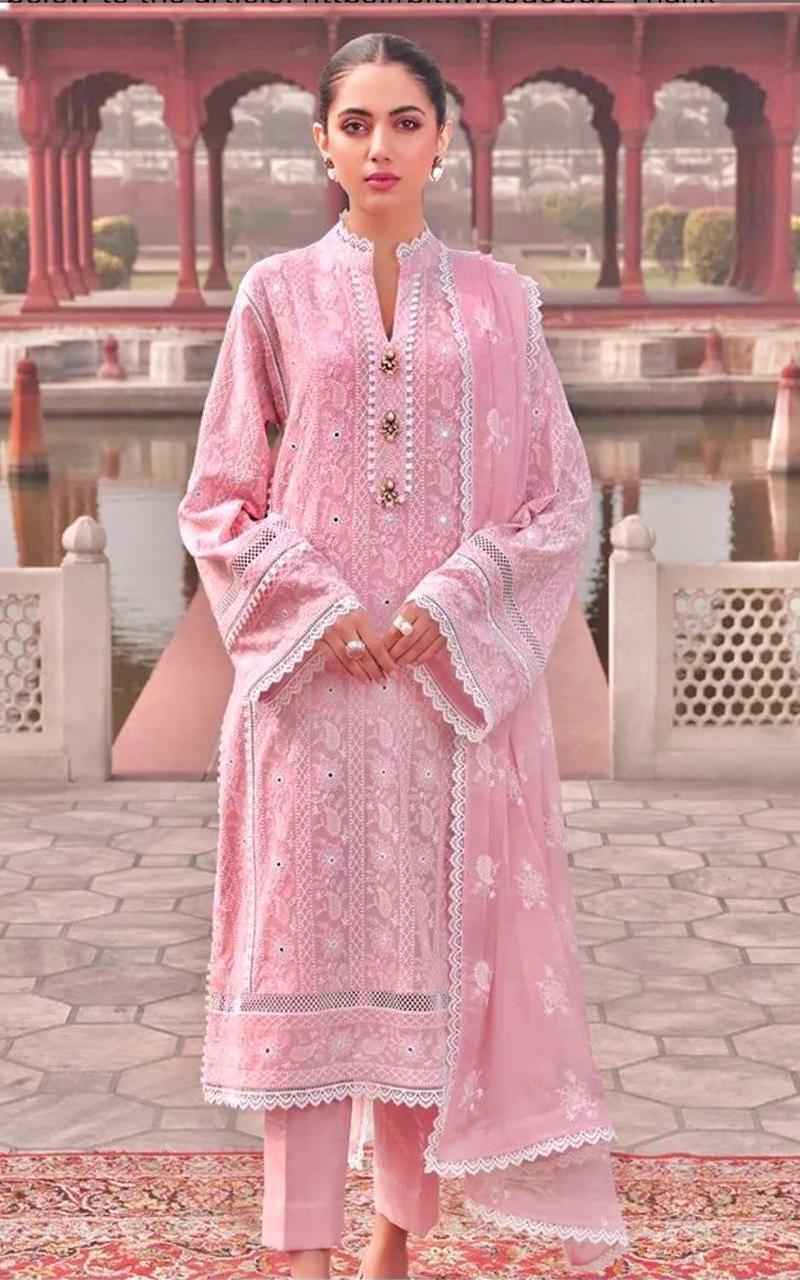 BAREEZE 3Pc Fancy Summer Collection 2024 | Eid ul Fitr Special | Premium Lawn Embroidered Suit