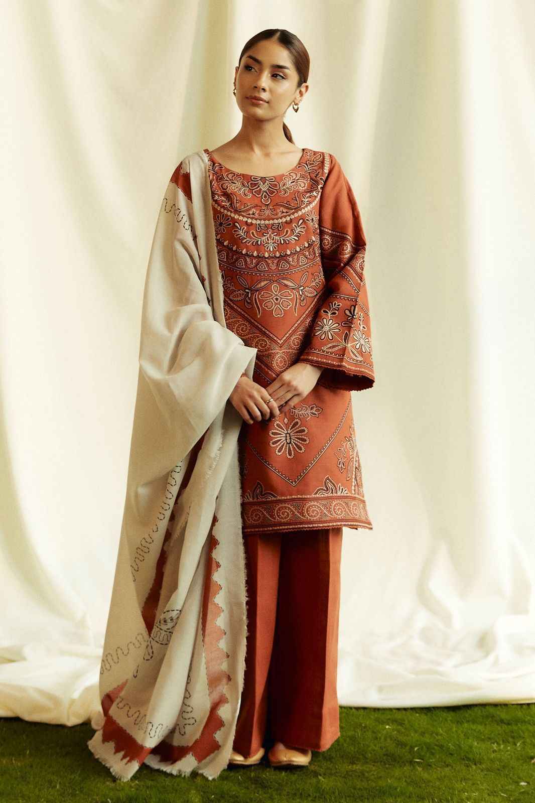 ZARA COCO 3Pc Fancy Summer Collection 2024 | Eid ul Fitr Special | Premium Lawn Embroidered Suit