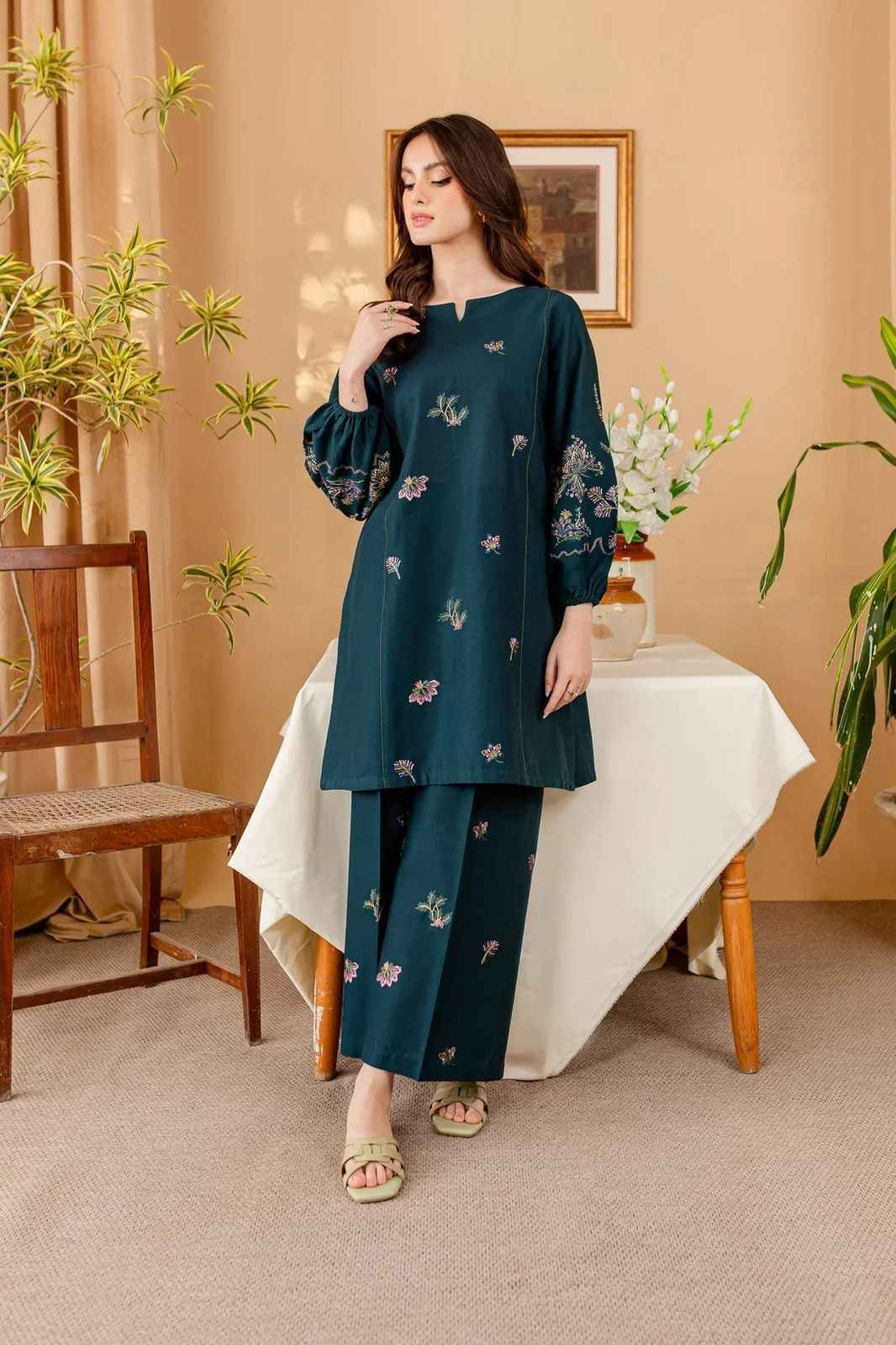 BATIK 2Pc Fancy Lawn Suit - Summer Collection 2025| Embroidered Lawn Suit with Embroidered Trousers 🌞