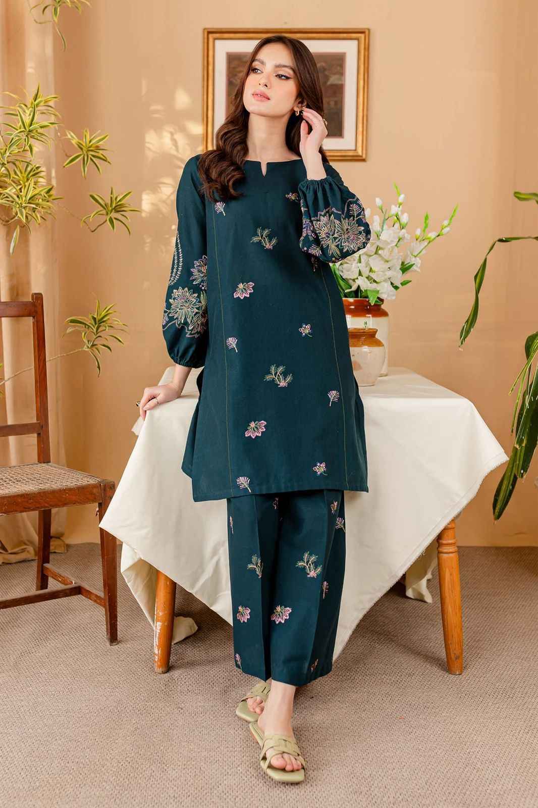 BATIK 2Pc Fancy Lawn Suit - Summer Collection 2025| Embroidered Lawn Suit with Embroidered Trousers 🌞