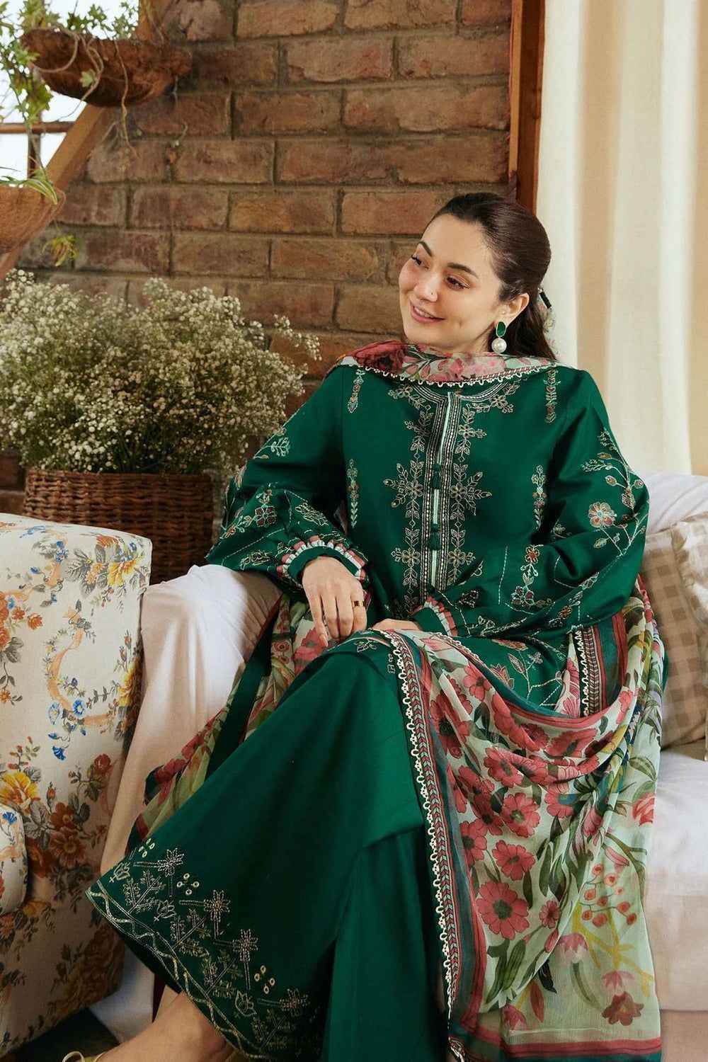 Summer Collection 2025: Zara Shahjahan 3Pc Fancy Lawn Suit with Heavy Embroidery 🌼🌞 | Eid & Ramadan Special