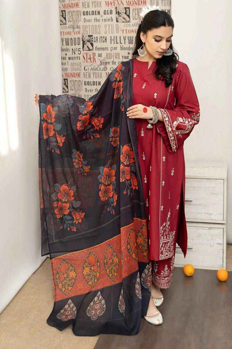 URGE 3Pc Fancy Summer Collection 2024 | Eid ul Fitr Special | Premium Lawn Embroidered Suit