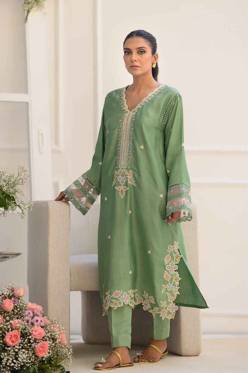 Ensemble Summer Collection 2024 | 2Pc Fancy Embroidered Lawn Suit – Wholesale Price Rs 2,950